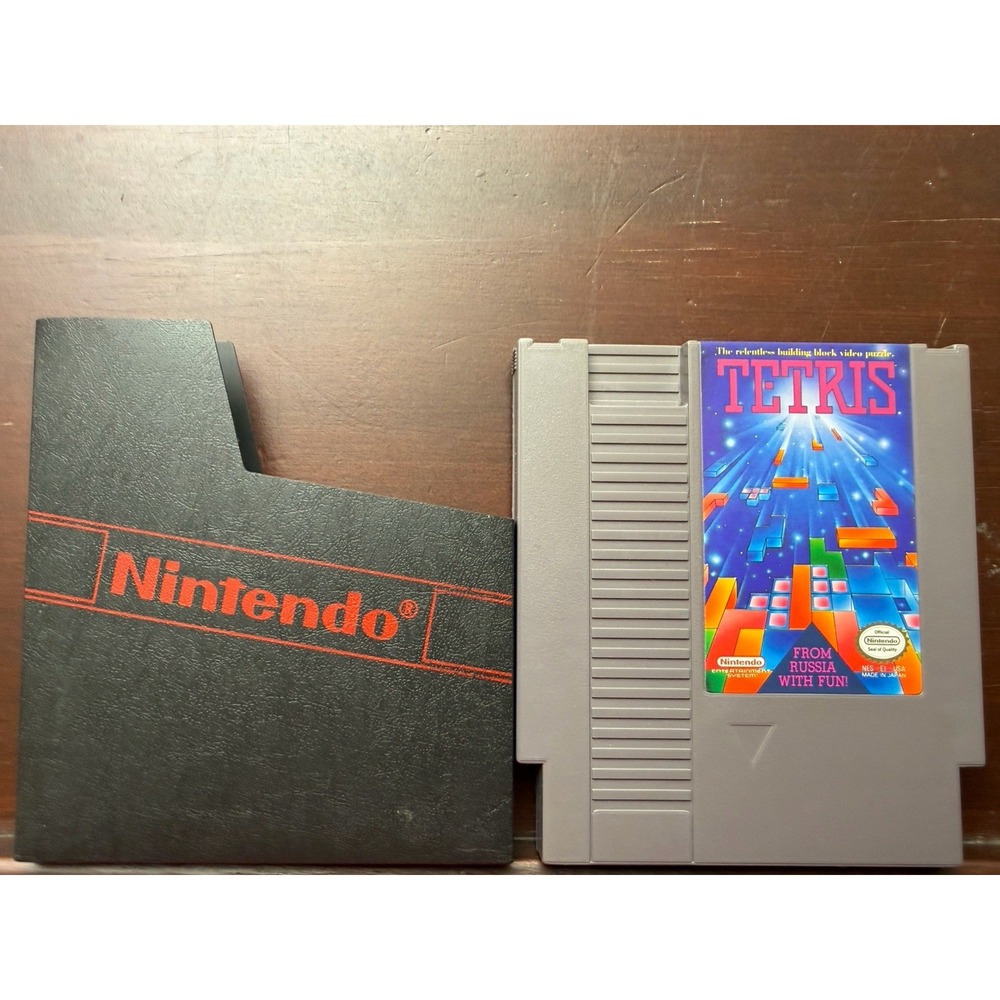 Tetris (Nintendo NES, 1989) Puzzle Game Cartridge w/ case - Tested & Working